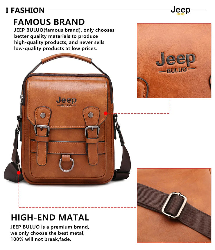 "JEEP BULUO Multi-function Business Handbag"